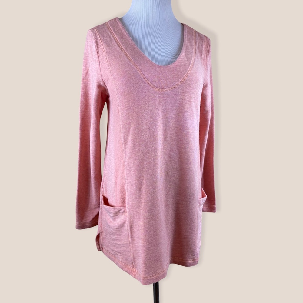 Soft Surroundings Tunic Sweatshirt V Neck Med